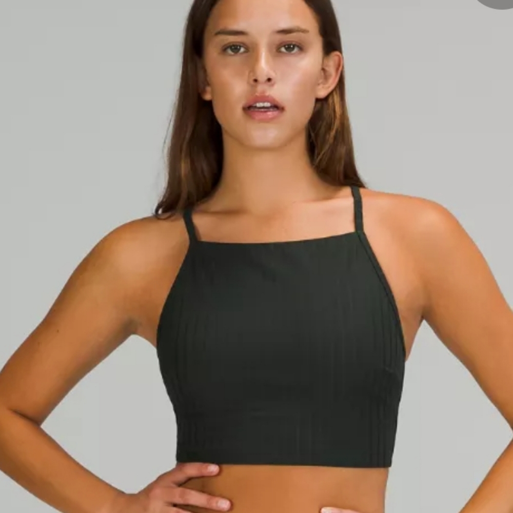 NWT Lululemon Ribbed High Neck Swim Top B/C cups